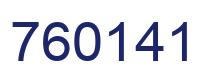 Number 760141 blue image