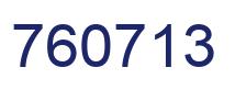 Number 760713 blue image