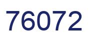 Number 76072 blue image