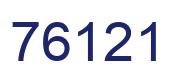 Number 76121 blue image