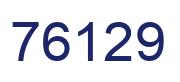 Number 76129 blue image