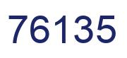 Number 76135 blue image