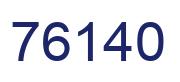 Number 76140 blue image