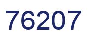Número 76207 imagen azul
