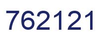 Number 762121 blue image