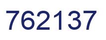 Number 762137 blue image
