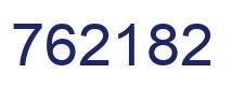 Number 762182 blue image
