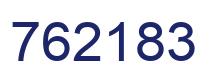 Number 762183 blue image