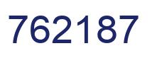 Number 762187 blue image