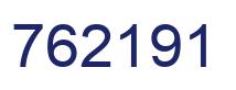 Number 762191 blue image