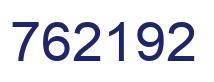 Number 762192 blue image