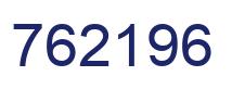 Number 762196 blue image