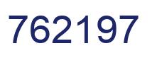 Number 762197 blue image