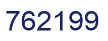 Number 762199 blue image