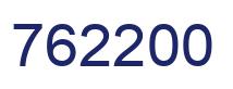 Number 762200 blue image