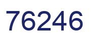Número 76246 imagen azul