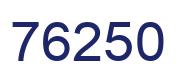 Number 76250 blue image