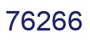 Number 76266 blue image