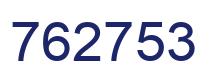 Number 762753 blue image