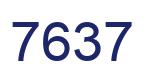 Número 7637 imagen azul