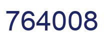 Number 764008 blue image