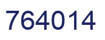 Number 764014 blue image