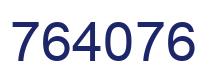 Number 764076 blue image