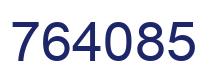 Number 764085 blue image