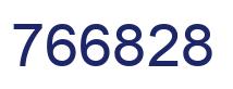 Number 766828 blue image