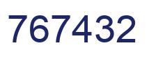 Number 767432 blue image