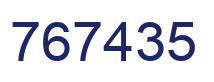 Number 767435 blue image