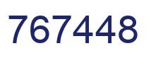 Number 767448 blue image