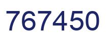 Número 767450 imagen azul