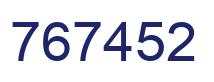Number 767452 blue image