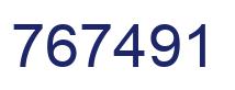 Number 767491 blue image