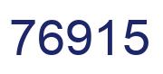 Number 76915 blue image