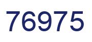 Número 76975 imagen azul