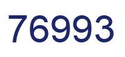 Número 76993 imagen azul