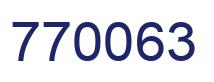 Número 770063 imagen azul