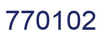 Número 770102 imagen azul