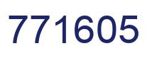 Number 771605 blue image