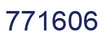 Number 771606 blue image