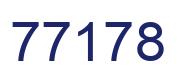 Number 77178 blue image