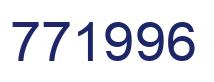 Number 771996 blue image