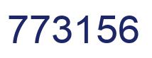 Number 773156 blue image