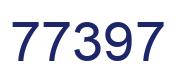 Number 77397 blue image