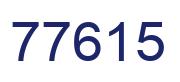 Número 77615 imagen azul