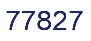 Número 77827 imagen azul