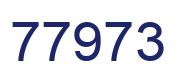 Number 77973 blue image