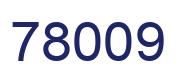 Number 78009 blue image